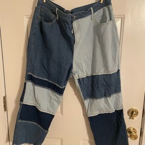 Hollister patchwork jeans